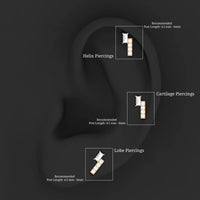Minimalist Diamond Tragus Piercing Earring