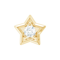 Dainty Diamond Star Earring for Tragus Piercing
