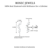 Classic Marquise Diamond Helix Earring