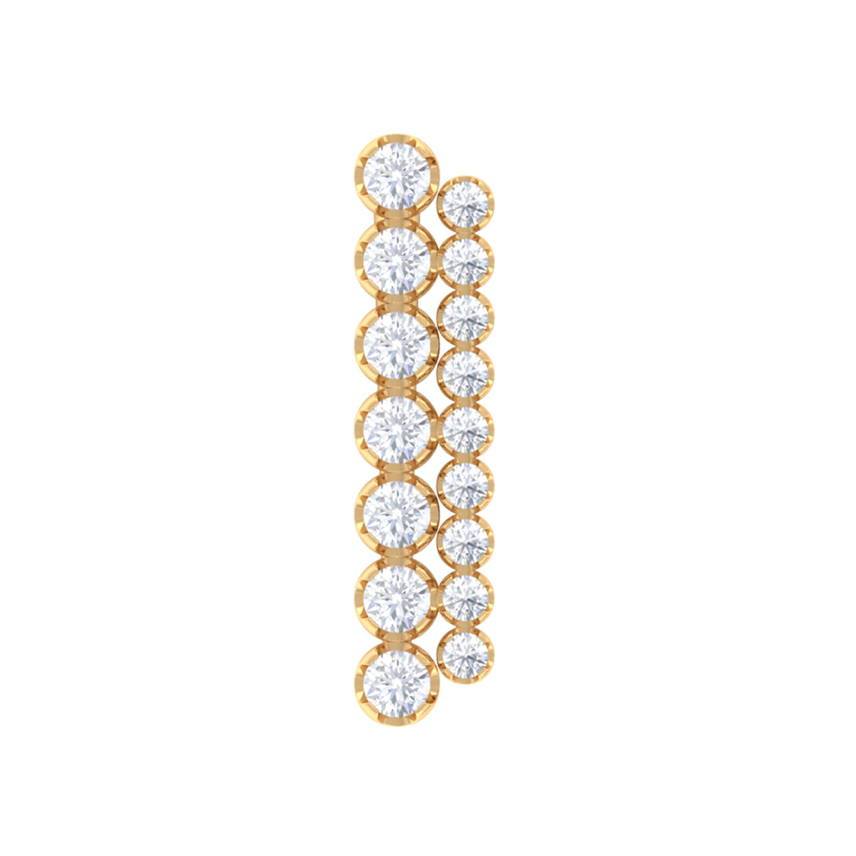 Diamond Ear Climber Cartilage Earring