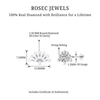 Unique Diamond Fan Cartilage Earring for Women