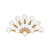 Unique Diamond Fan Cartilage Earring for Women
