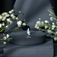 Marquise Moissanite Curved Helix Ear Crawler Earring