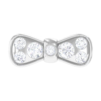 Moissanite Cute Bow Cartilage Earring with Certificate