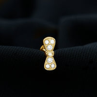 Moissanite Cute Bow Cartilage Earring with Certificate