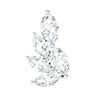 Marquise Moissanite Cluster Earring for Helix Piercing