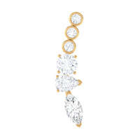 Certified Moissanite Designer Crawler Earring
