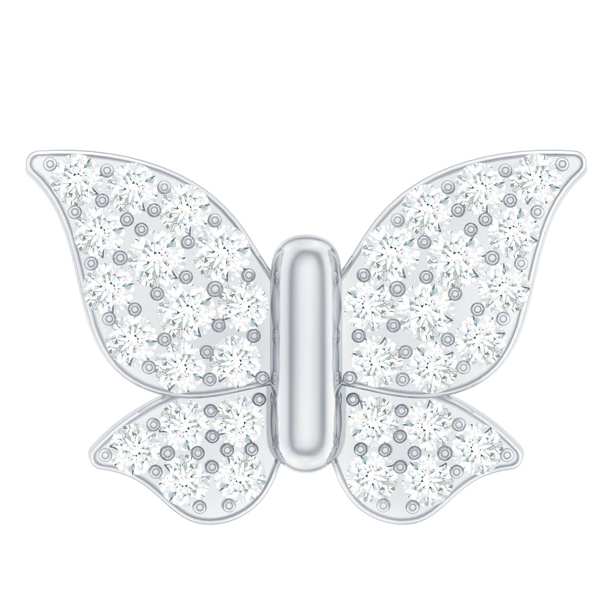 Exquisite Moissanite Butterfly Cartilage Earring