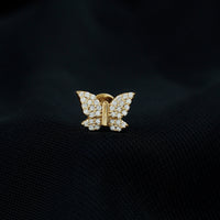 Exquisite Moissanite Butterfly Cartilage Earring