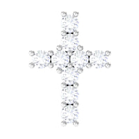 Minimalist Moissanite Cross Cartilage Earring