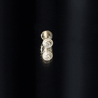 Minimal Diamond Conch Earring in Bezel Setting