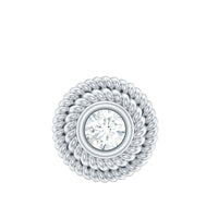 Minimal Diamond Conch Earring in Bezel Setting