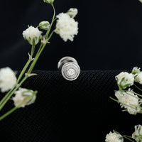 Minimal Diamond Conch Earring in Bezel Setting