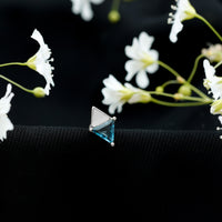 Triangle London Blue Topaz Geometric Earring