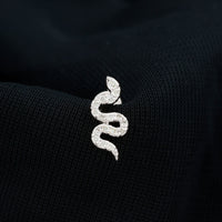 Unique Moissanite Snake Crawler Cartilage Earring