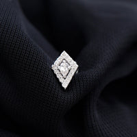Unique Moissanite Kite Earring for Cartilage Piercing