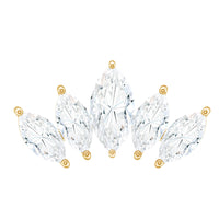 Certified Marquise Cut Diamond Helix Earring for Women