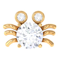Certified Moissanite Crab Cartilage Earring
