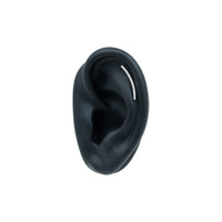 Certified Moissanite Curved Climber Earring for Her