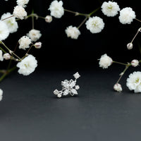 Diamond Flower Crawler Earring