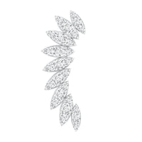 Diamond Wing Crawler Earring for Helix Piercing