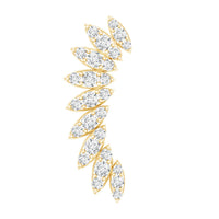 Diamond Wing Crawler Earring for Helix Piercing