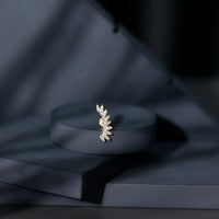 Diamond Wing Crawler Earring for Helix Piercing