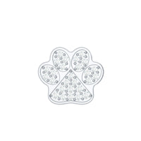 Moissanite Dog Paw Print Earring for Cartilage Piercing