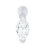 Marquise Moissanite Drop Earring for Tragus Piercing