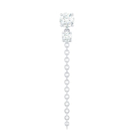 Certified Diamond Chain Drop Earring for Helix Piercing
