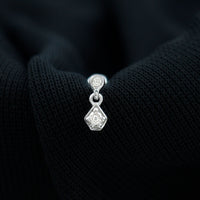 Solitaire Round Cut Moissanite Earring Set for Helix Piercing