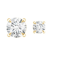 Solitaire Round Cut Moissanite Earring Set for Helix Piercing