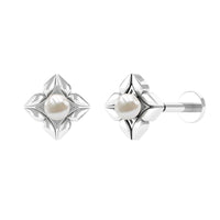 Nature Inspired Freshwater Pearl Upper Lobe Earring