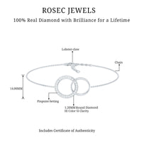 Diamond Eternity Chain Bracelet For Women