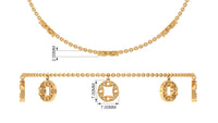 Minimal Moissanite chain charm bracelet for women by Rosec Jewels, featuring delicate design with sparkling moissanite accents.