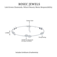 Classic Lab Grown Diamond Station Chain Bracelet