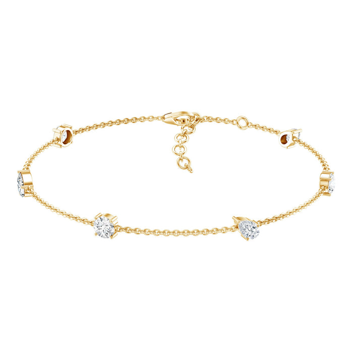 Certified Lab Grown Diamond Stackable Chain Bracelet