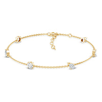 Certified Lab Grown Diamond Stackable Chain Bracelet