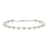 Cultured Freshwater Pearl Chain Bracelet for Women