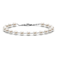 Cultured Freshwater Pearl Chain Bracelet for Women