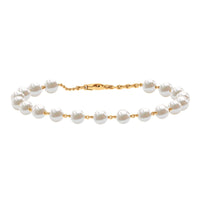 Cultured Freshwater Pearl Chain Bracelet for Women