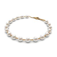 Cultured Freshwater Pearl Chain Bracelet for Women