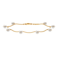 Freshwater Cultured Pearl Chain Bracelet for Women