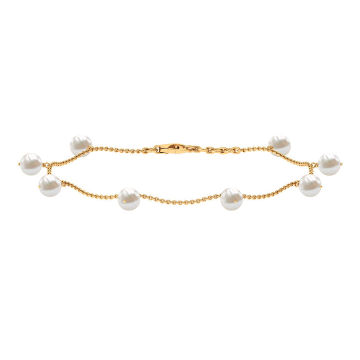 Freshwater Cultured Pearl Chain Bracelet for Women