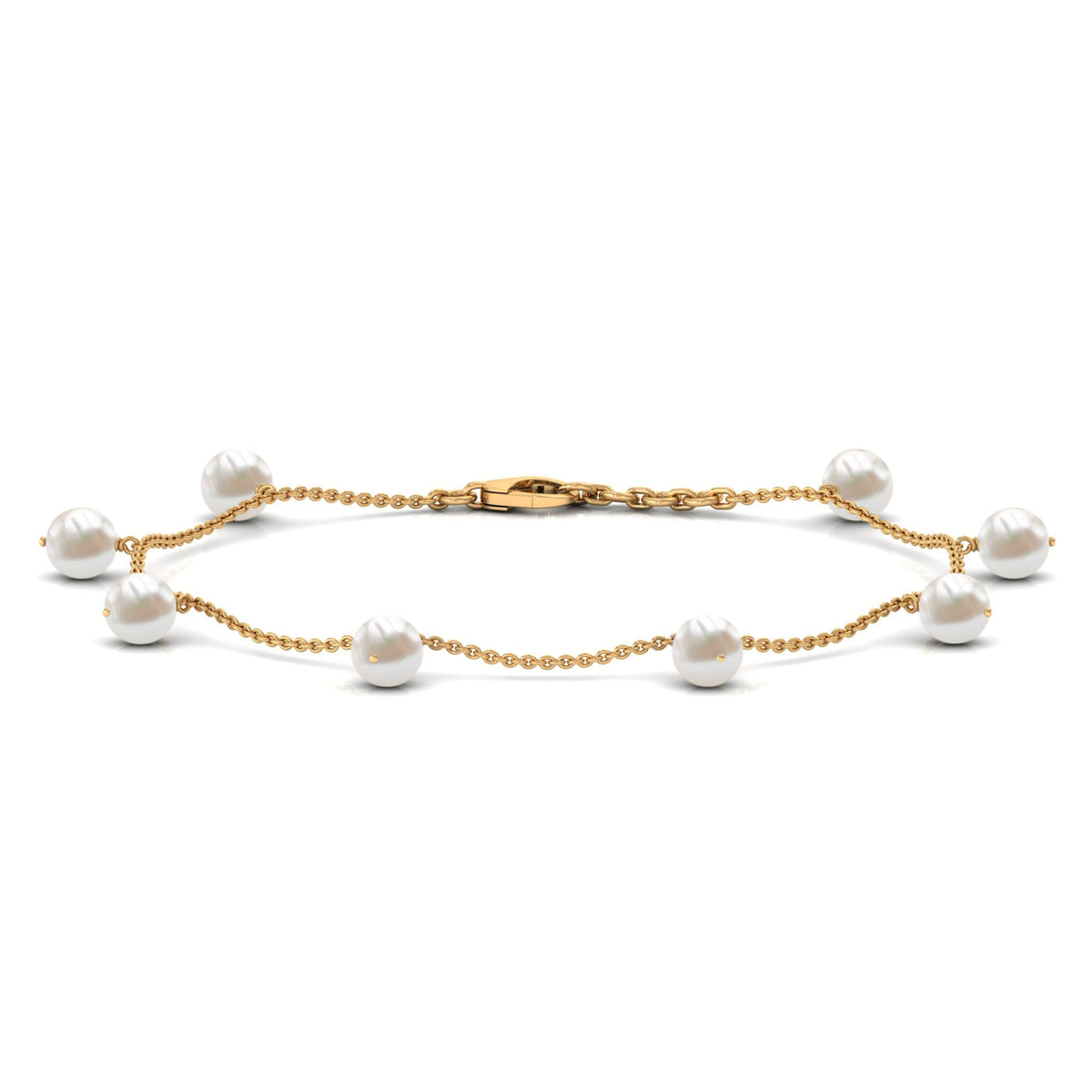 Freshwater Cultured Pearl Chain Bracelet for Women
