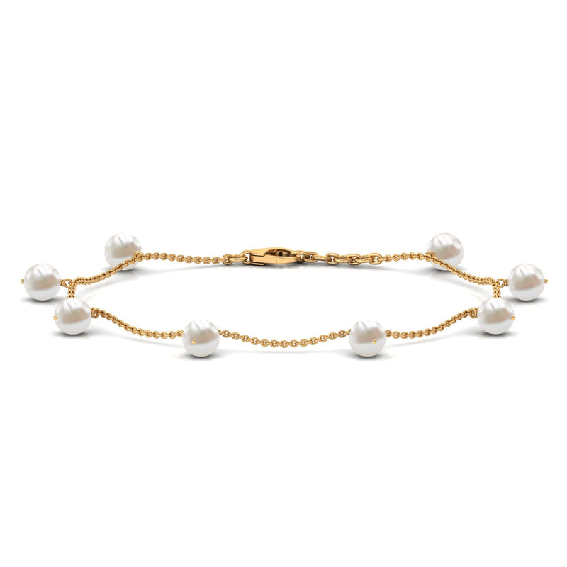 Freshwater Cultured Pearl Chain Bracelet for Women