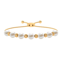 Cultured Freshwater Pearl Bolo Bracelet for Women
