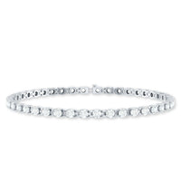 Round Shape Cubic Zirconia Tennis Bracelet