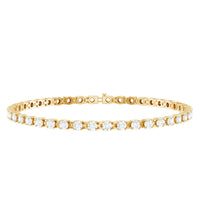 Round Shape Cubic Zirconia Tennis Bracelet