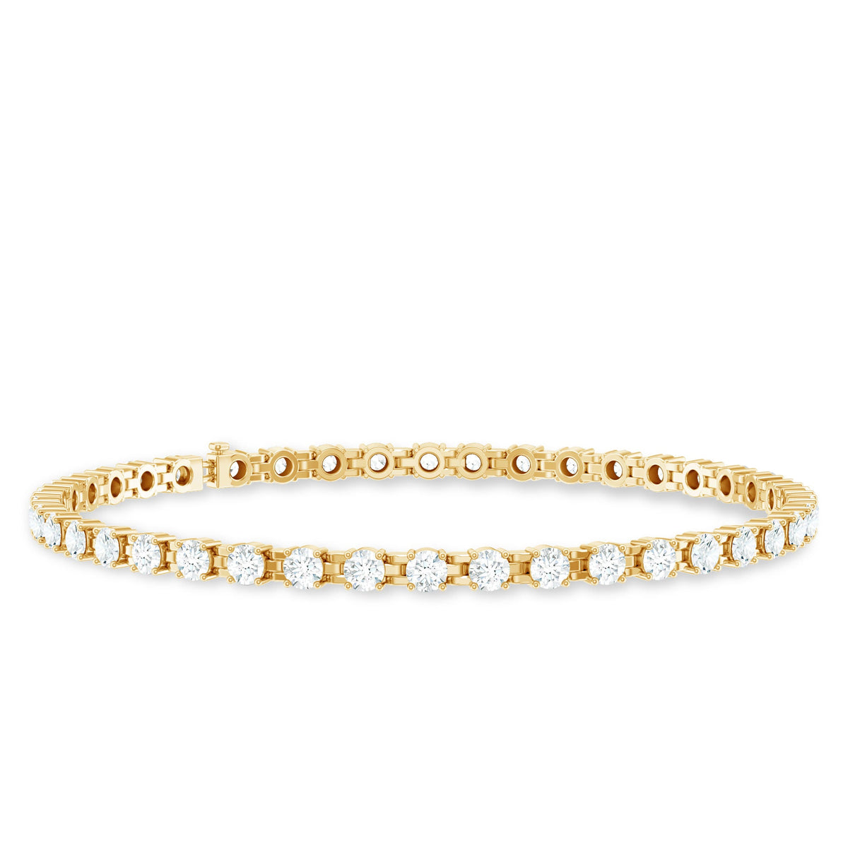 Round Shape Cubic Zirconia Tennis Bracelet